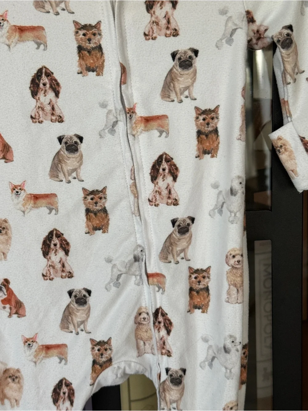 Caden Lane puppy footies dogs best friends puppies zippy baby newborn neutral